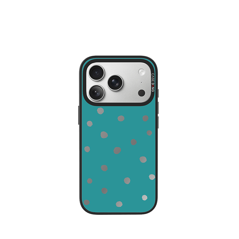 Peacock Green Polka Dots Imagisnap - CaseBangImagisnapCaseBangiPhone 17 Pro MaxBack Cover+Base Case